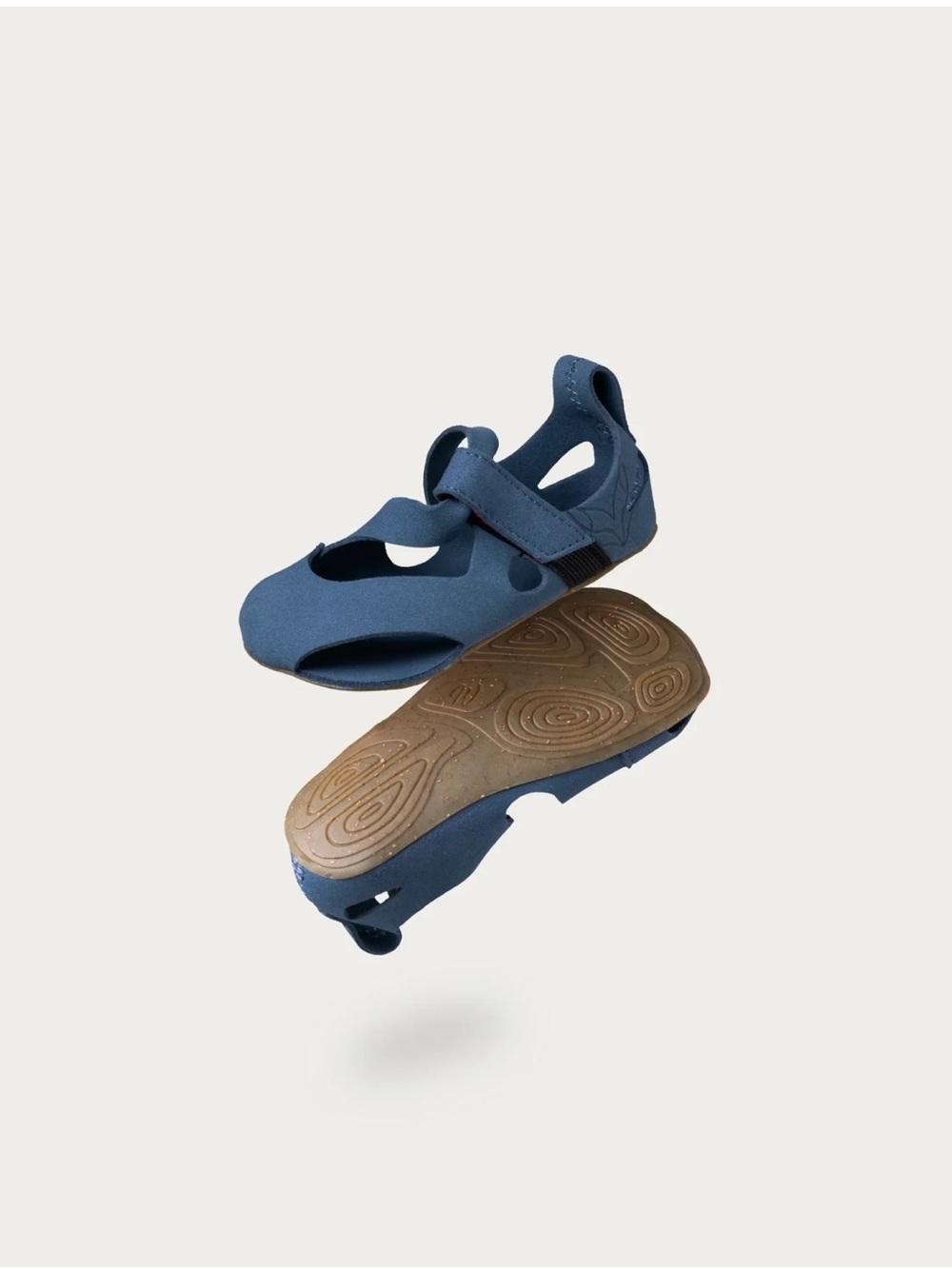Toddler Navy Blue Soft-Flex Sandals with Hook-and-Loop Strap